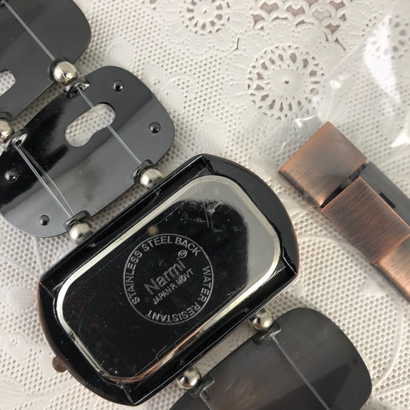 Narmi Watch Copper and Gold Mother of Pearl Face